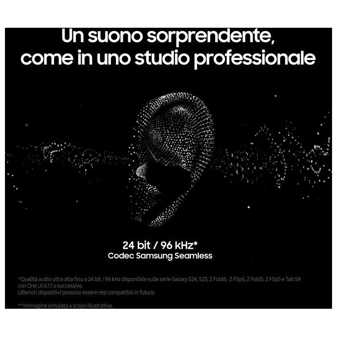 Samsung Galaxy Buds3 Pro in-ear True Wireless con Cancellazione attiva del rumore Bluetooth White