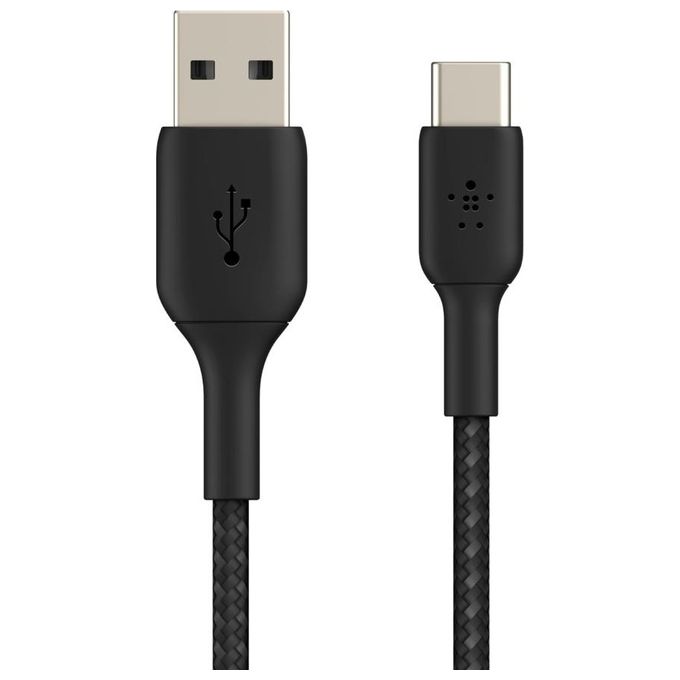 Belkin Cavo Usb-C Intrecciato USB-C-USB-A 3mt Rivestito Nero
