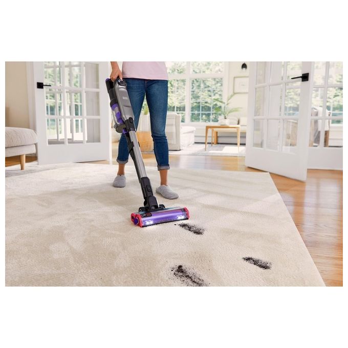 Black+Decker Scopa Ricaricabile 21.6V fino a 35 Minuti 100W 2 Turbo Spazzole Laterali