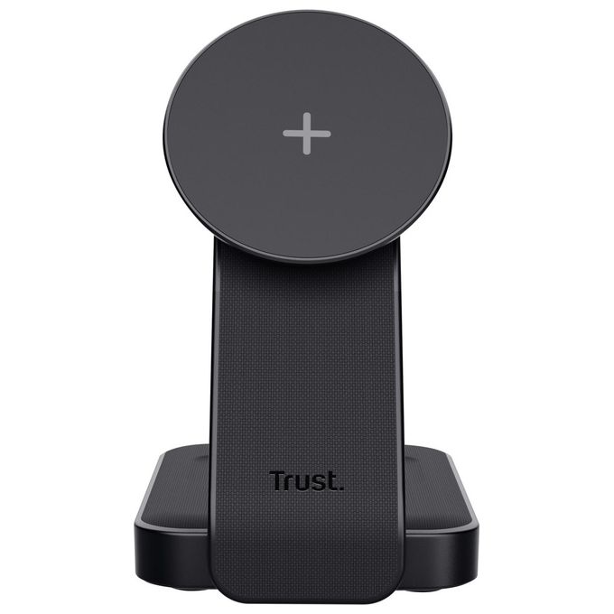 Trust Viro Nero Usb Carica Wireless per Auricolare-Smartphone e Orologio Intelligente