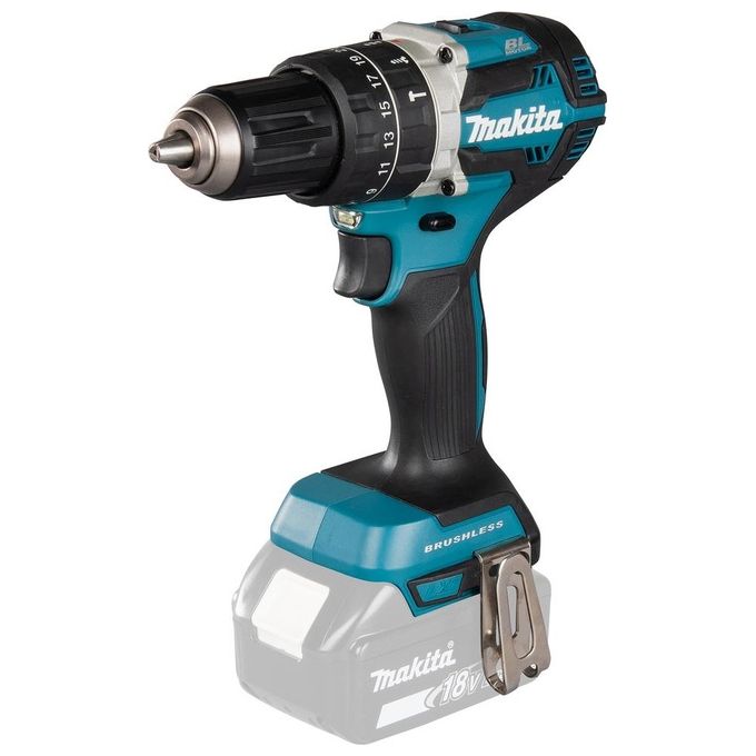 Makita Trapano Avvitatore a Percussione DHP484ZJ 18V 13mm 60Nm Motore Brushless (Batteria Non Inclusa)