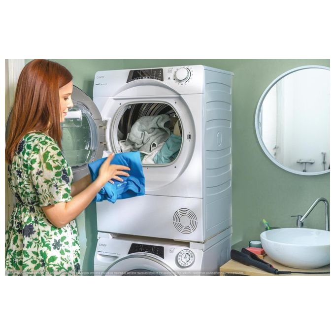 Candy RO4 1274DWMT-1-S Rapidó Lavatrice Slim 7 Kg 1200 rpm Classe A Wi-Fi Vapore Inverter (85x60x45 cm) colore Bianco
