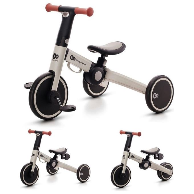 Kinderkraft Triciclo 4Trike Trasformabile 3 in 1 Silver