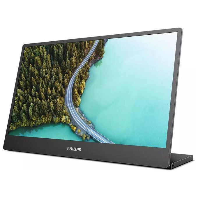 PHILIPS 16B1P3302D-00 Monitor Portatile USB-C 16'' IPS Risoluzione Full HD Angolo di Visione 170-170 Gradi Inclinazione Supporto 0-90 Gradi colore Nero