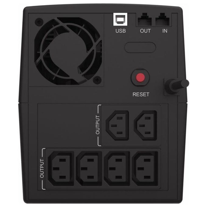 Conceptronic ZEUS08E Gruppo di Continuita' Ups a Linea Interattiva 1.5 Kva 900W 6 Prese Ac