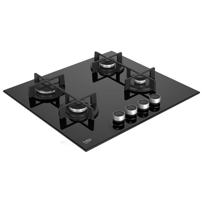 BEKO HILG64225SB Piano Cottura a Gas 4 Zone Cottura da 60 cm Colore Nero