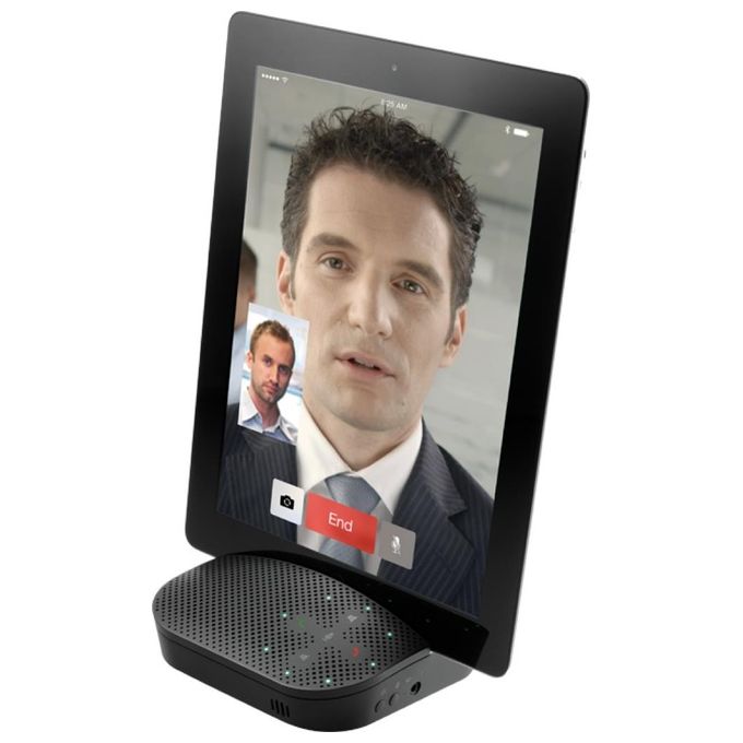 Logitech P710e Mobile Speakerphone Altoparlante Vivavoce Bluetooth Wireless Chiamate Hands-‎Free, Videoconferenze Audio Chiaro Cancellazione Rumore