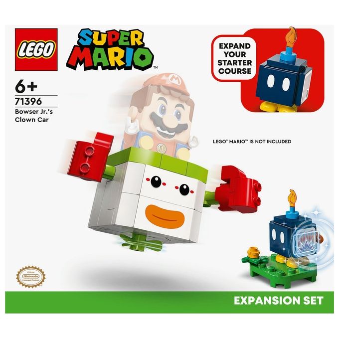 LEGO 71396 Super Mario Clown Koopa di Bowser Junior Pack di Espansione