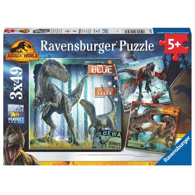 Ravensburger Puzzle Jurassic World 3x49 Pezzi