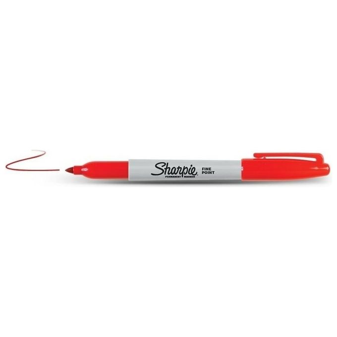 Sharpie Cf12marcat fine p Tonda Rosso