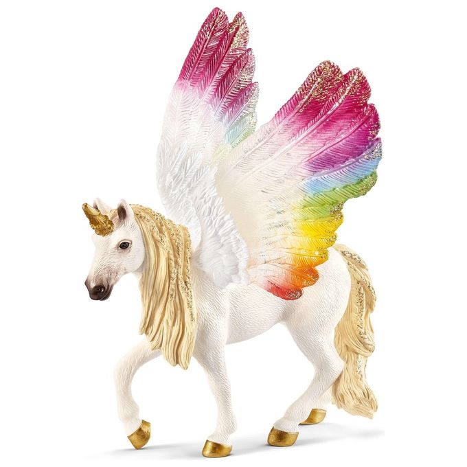 Schleich 2570576 - Unicorno Arcobaleno Alato