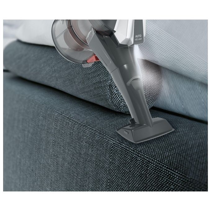 Hoover HF322AFP 011 Scopa Elettrica senza Filo senza Sacco Capacita' 0,7 Litri Autonomia 40 minuti Grigio-Rosso