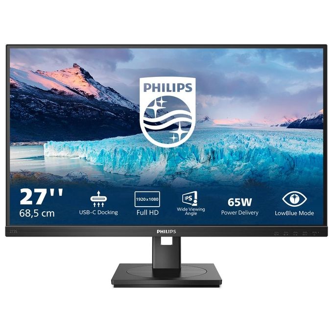 Philips S Line 273S1-00 Monitor Pc 27'' 1920x1080 Pixel Full HD LCD Nero