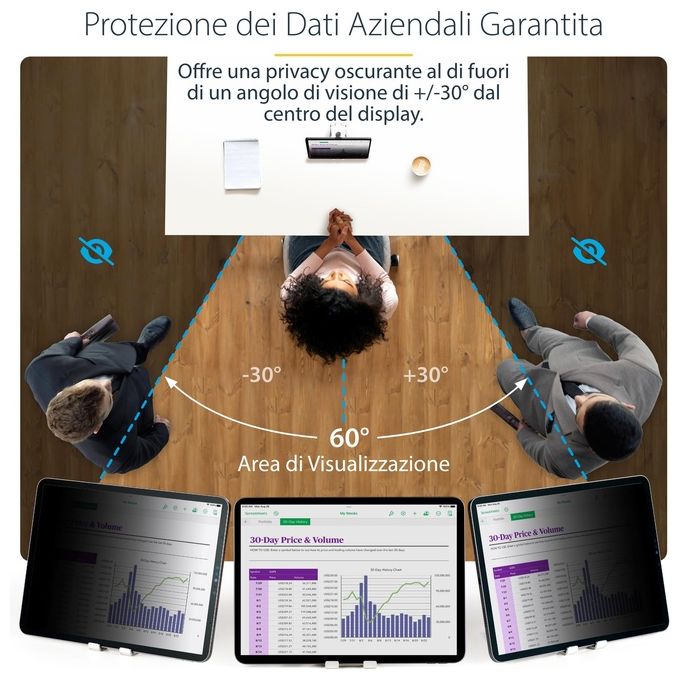 StarTech.com Filtro Privacy per iPad Pro da 129'' 3ª Generazione e Successive Abilitato al Touch Opaco