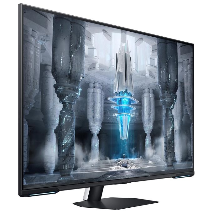 Samsung Monitor Gaming Odyssey Neo G7 (S43CG700), Flat, 43'', 3840x2160 (UHD), Piattaforma Smart TV, HDR10+, VA, 144Hz, 1ms, Freesync Premium PRO, HDMI, Display Port, USB, WiFi, Bluetooth, Casse