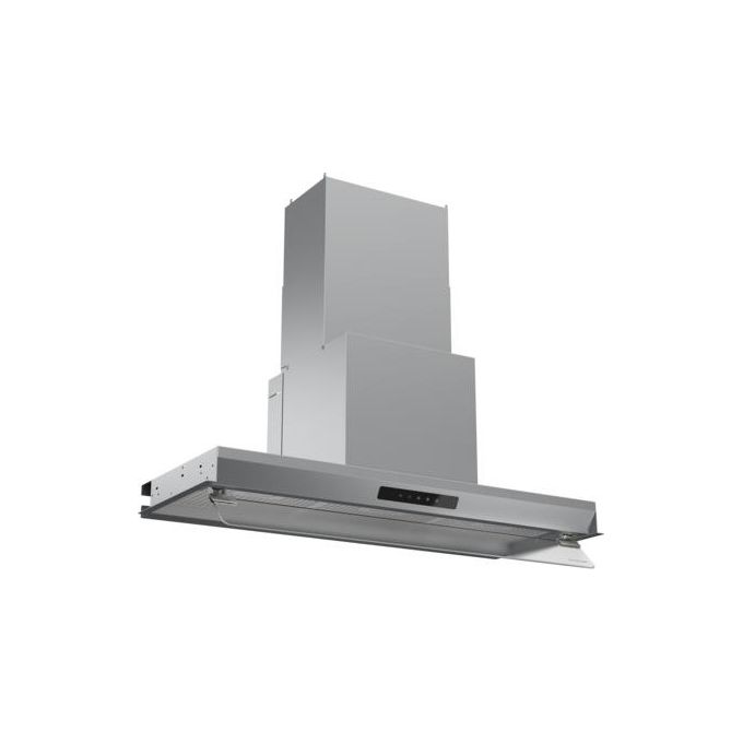 Silverline 3129 Inside 3 3129.9.733.27 Cappa Cucina Aspirante a Parete Larghezza 90 cm Profondita' 35 cm Capacita' 635 m3-h Classe A colore Inox