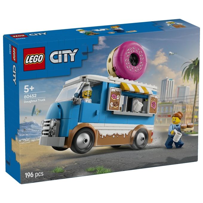 LEGO Furgone Ciambelle 60452 Gioco da Costruzione City Great Vehicles Divertimento Assembla Realistico ed Educativo per Bambini
