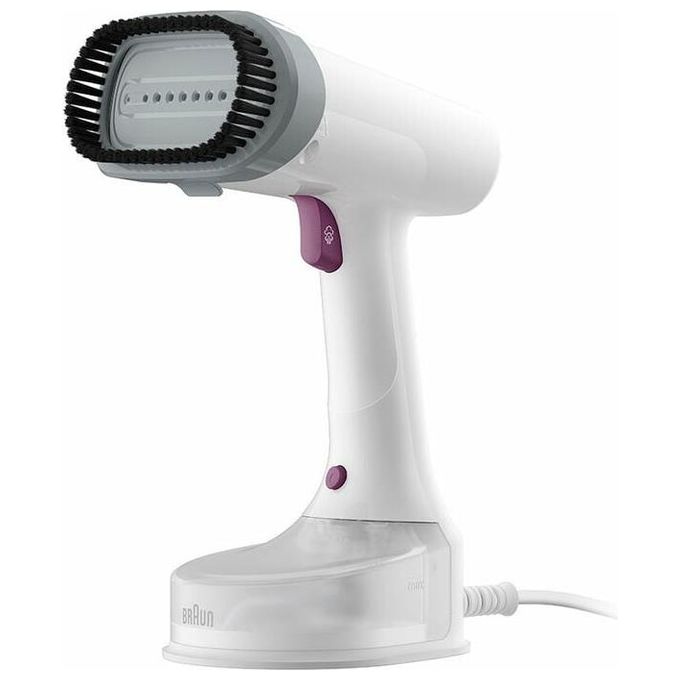 Braun QuickStyle 5 GS5011PU Stiratore Verticale con la Prima Piastra al Mondo con Tecnologia Dual FreeGlide 3D Riscaldamento Rapido 1200W Bianco-Viola