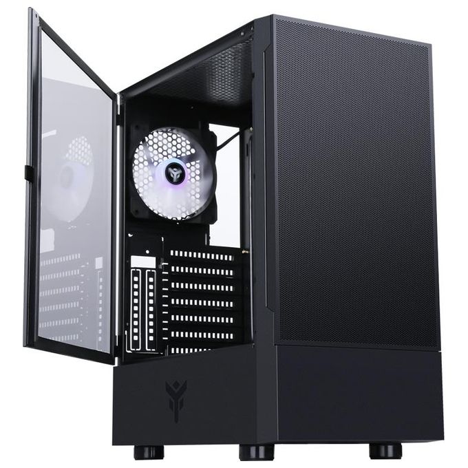 Itek SIISBE 3.0 Gaming Midi Tower Nero 3x12cm ARGB fan USB3