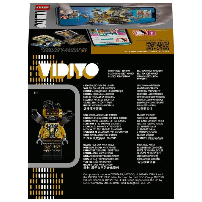 LEGO Vidiyo Hiphop Robot BeatBox Creatore Video Musicali