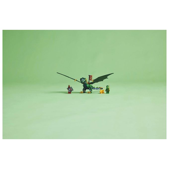 LEGO NINJAGO Drago della Foresta Verde di Lloyd - Figura Giocattolo Snodabile da Costruire Set con 2 Minifigure Armi e Cucciolo Dorato Giochi per Bambini e Bambine da 6 Anni Idea Regalo 71829