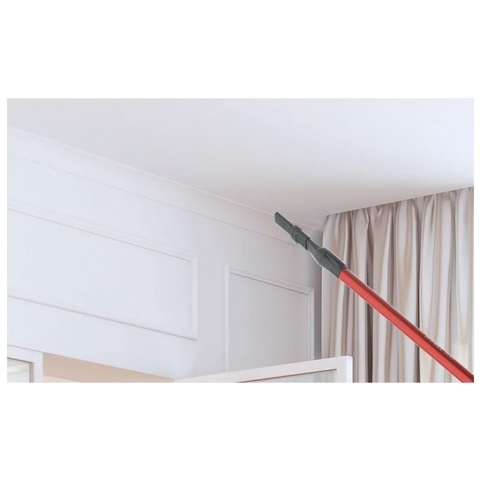Hoover HF322AFP 011 Scopa Elettrica senza Filo senza Sacco Capacita' 0,7 Litri Autonomia 40 minuti Grigio-Rosso