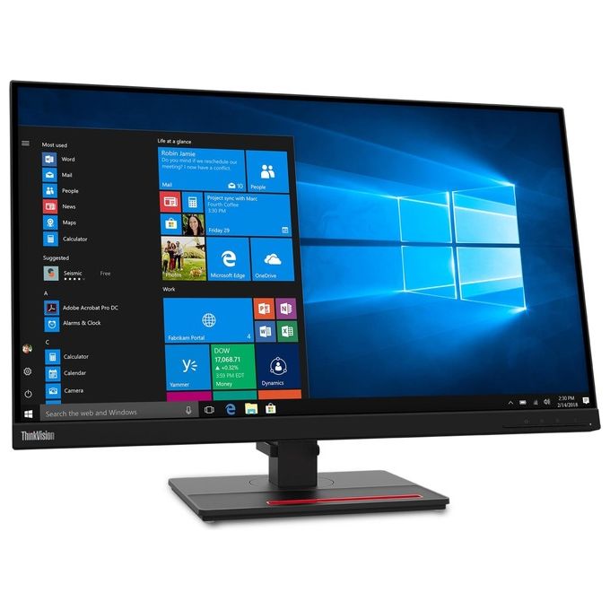 Lenovo Monitor Flat 27'' ThinkVision T27q-20 T27q20 2560 x 1440 Pixel WQHD Tempo di risposta 4 ms