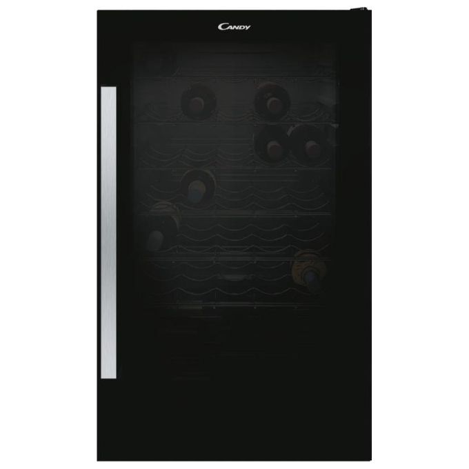 Candy Cantinetta Vino 41 Bottiglie Classe Energetica G 6 Ripiani 85 cm Nero per Conservazione Ottimale del Vino