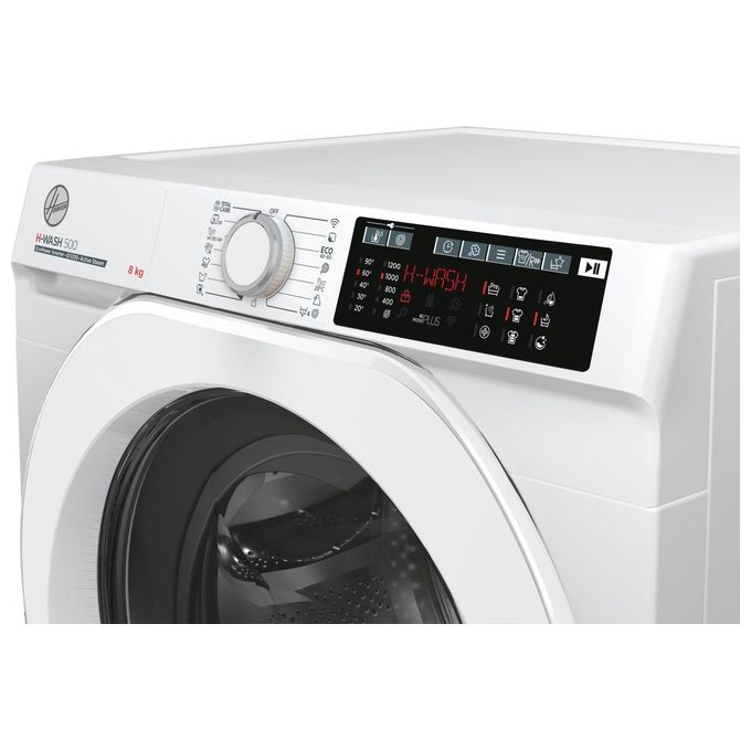 Hoover HW28AM-1-S H-WASH 500 Lavatrice Carica Frontale 8 Kg 1200 rpm Classe A Inverter Vapore Wi-Fi (85x60x53 cm) colore Bianco