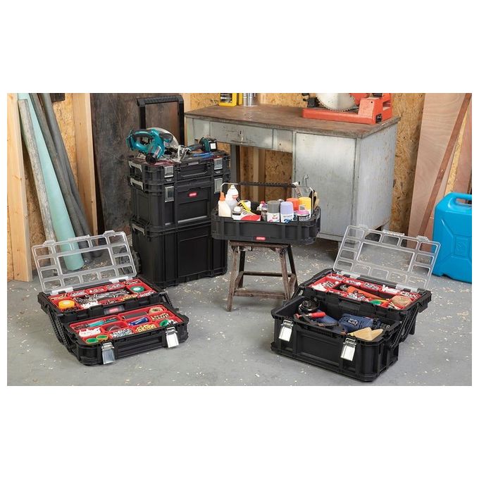 Keter Connect Organizer Con Vassoi Estraibili In Plastica