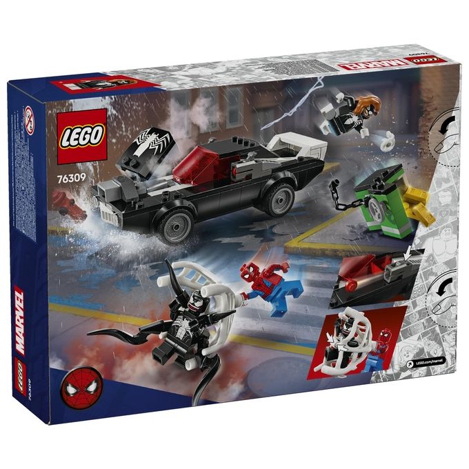 LEGO Set Spider-Man Contro Muscle Car di Venom 76309 Marvel Super Heroes per Avventure Costruibili Emotive