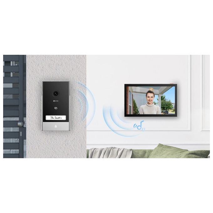 Ezviz Citofono Smart HP7 2 Fili Connesso 2K Schermo da 7