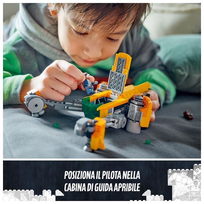 LEGO Marvel 76254 – L’Astronave di Baby Rocket, Set da Costruzione 330 Pezzi con Minifigure di Rocket e Baby Rocket, Eta' 8+