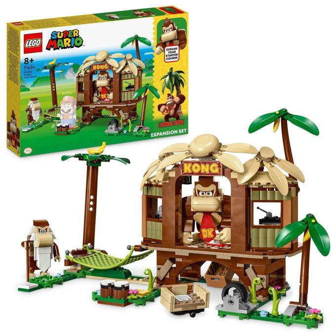 LEGO Super Mario 71424 Pack di Espansione Casa sull'Albero di Donkey Kong, Giochi per Bambini e Bambine 8+ con 2 Personaggi