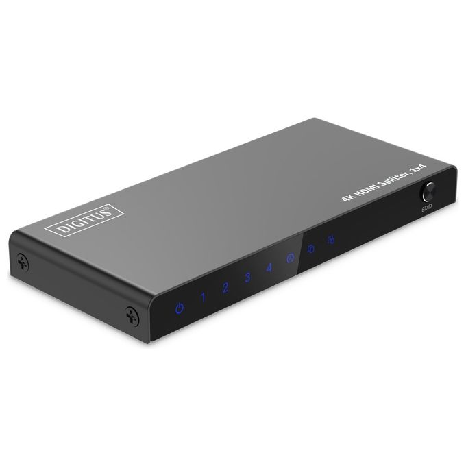 Digitus Splitter Hdmi 1x4 4k-60hz Hdcp 2.2 Edid Control