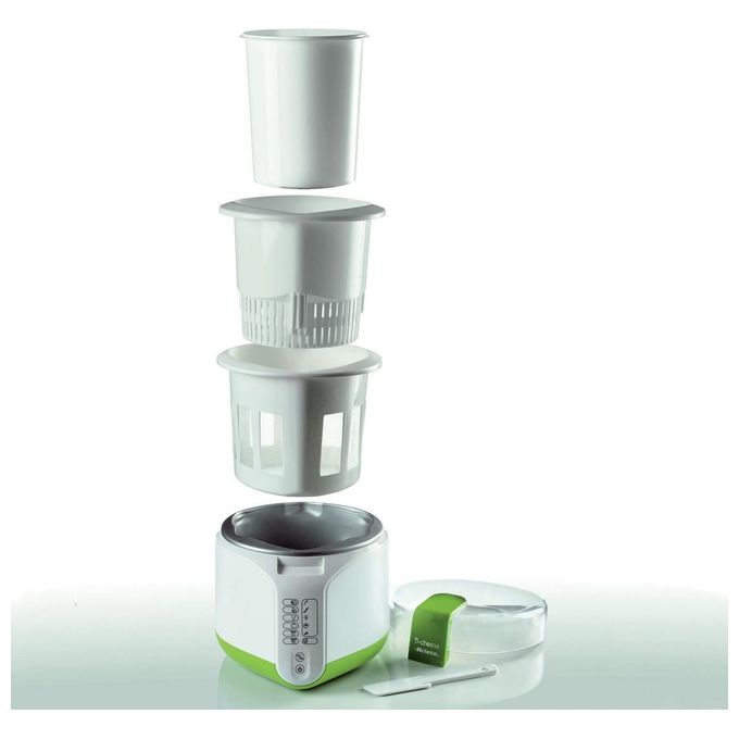 Ariete 615 B-Cheese Macchina per Formaggio e Yogurt 500 W 6 Programmi Preimpostati Bianco Verde