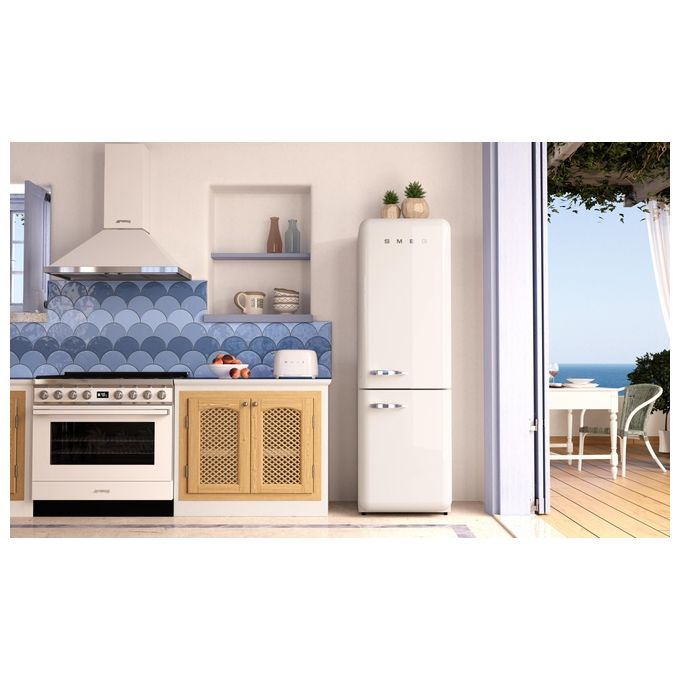 Smeg TSF01WHEU Estetica 50's Style Tostapane 2 Fette 6 Livelli di Doratura Bianco