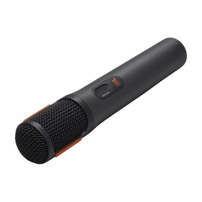 JBL Wireless Microphone Set con 2 Microfoni Wireless e Ricevitore Wireless UHF a 2 Canali Ricaricabile Pattern Polare Cardioide Compatibili con Diffusori PartyBox Incluse Batterie AA Nero