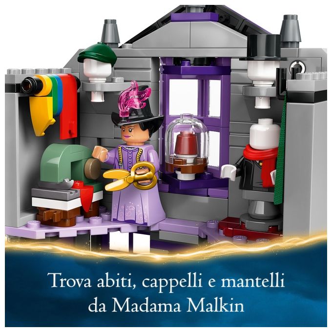 LEGO Harry Potter Olivander e Madama McClan: Abiti per Tutte le Occasioni 2 Modelli di Negozi Giocattolo da Costruire con 6 Minifigure Giochi Creativi per Bambini da 8 Anni da Collezione 76439