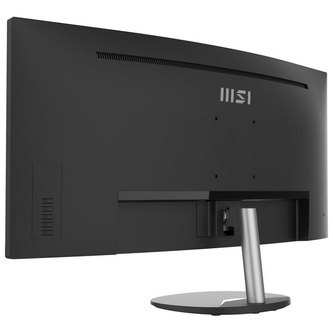 MSI PRO MP341CQ Monitor Curvo 34'' UWQHD (3440 x 1440), Pannello 21:9, 100 Hz, 1 ms (MPRT), Anti-Flicker, Less Blue Light, Speaker integrati, 2x HDMI 2.0b, 1x DP, VESA 100x100, Nero