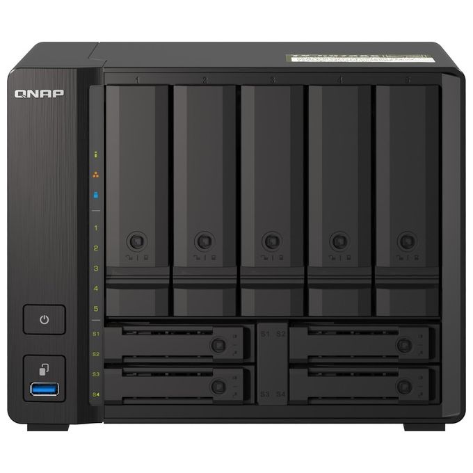 Qnap TS-H973AX-8G Server Nas e di Archiviazione Tower Collegamento Ethernet Lan Nero V1500b