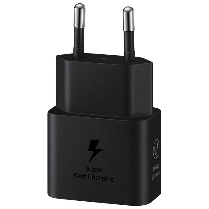 Samsung Caricabatterie Super Fast Charging 25W con Cavo da Usb Type-c a Usb Type-c Nero