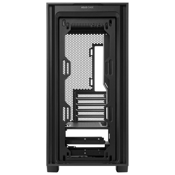 ASUS A21 Case micro-ATX, Radiatori fino a 360 mm, Schede Grafiche fino a 380 mm, Raffreddamento efficace, Cable Management, Chassis Nero