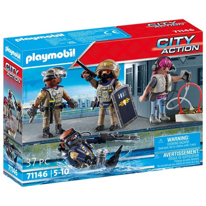 Playmobil City Action Unita' Speciale 4 Personaggi