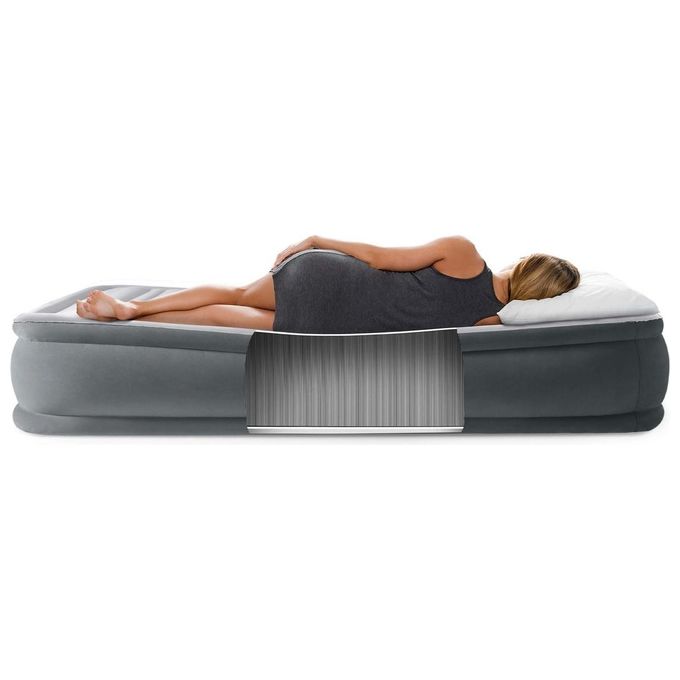 Intex Materasso Casa Singolo Dura Beam Tecnologia Fiber-Tech Con Pompa Elettrica