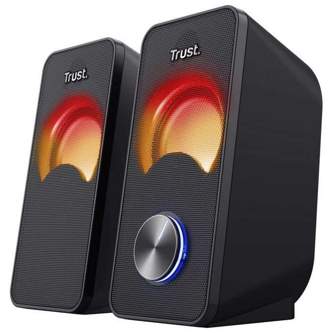 Trust Arys Compact RGB 2.0 Set Altoparlanti LED Illuminato 12W Nero