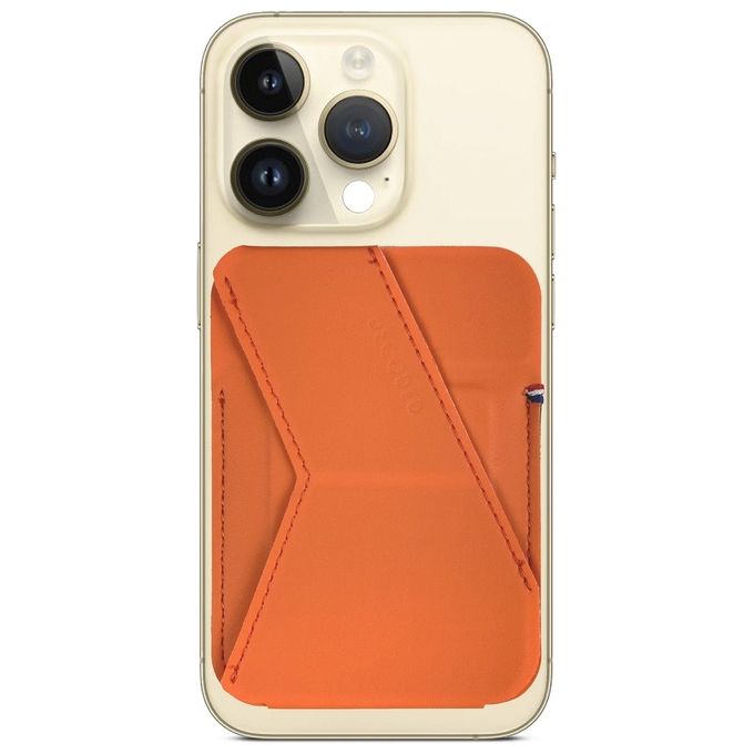 Decoded Silicone MagSafe Card Stand Sleeve Apricot Crush