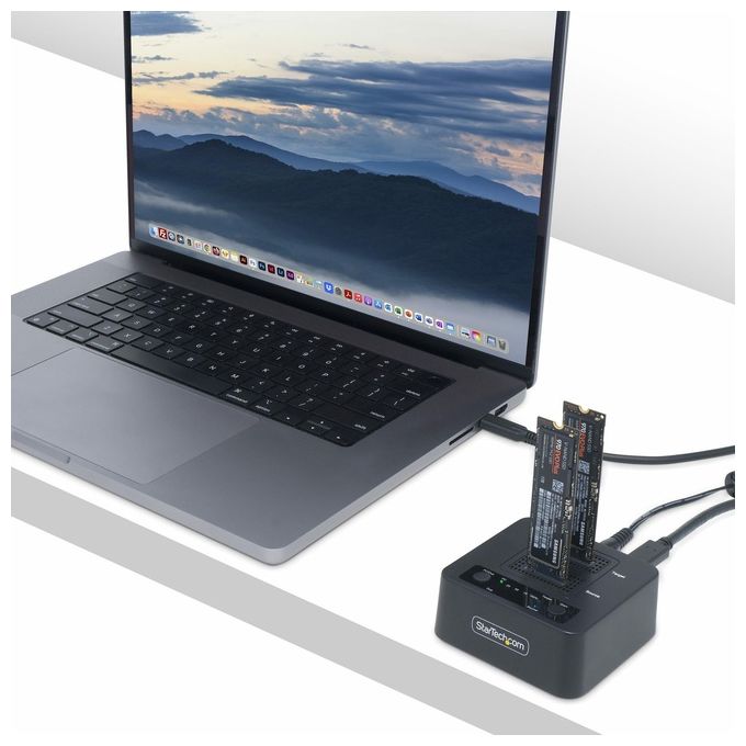 StarTech.com Duplicatore di Unita' M.2 Nvme 1:1 Cavi Usb-C-A Inclusi