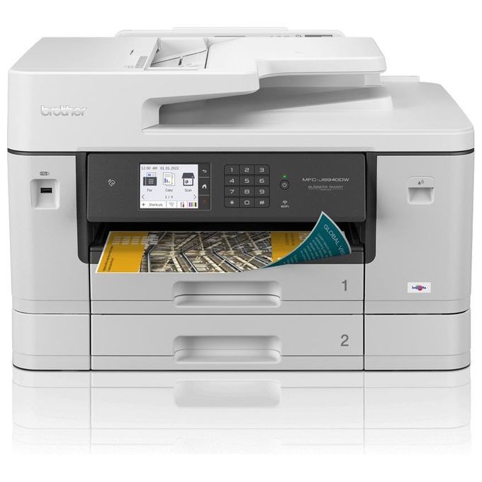 Brother MFC-J6940DW Stampante Inkjet Multifunzione a colori full A3. duplex. ADF. doppio cassetto. Wi-Fi Direct. NFC. rete wireless e cablata.