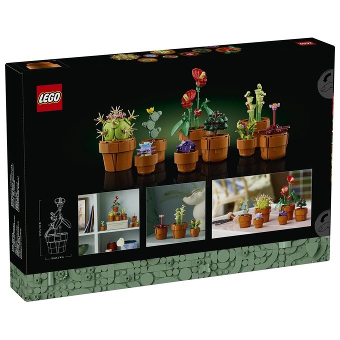 LEGO Icons 10329 Piantine, Collezione Botanica con Fiori Artificiali, Decorazione Casa, Idea Regalo di Compleanno Donna o Uomo